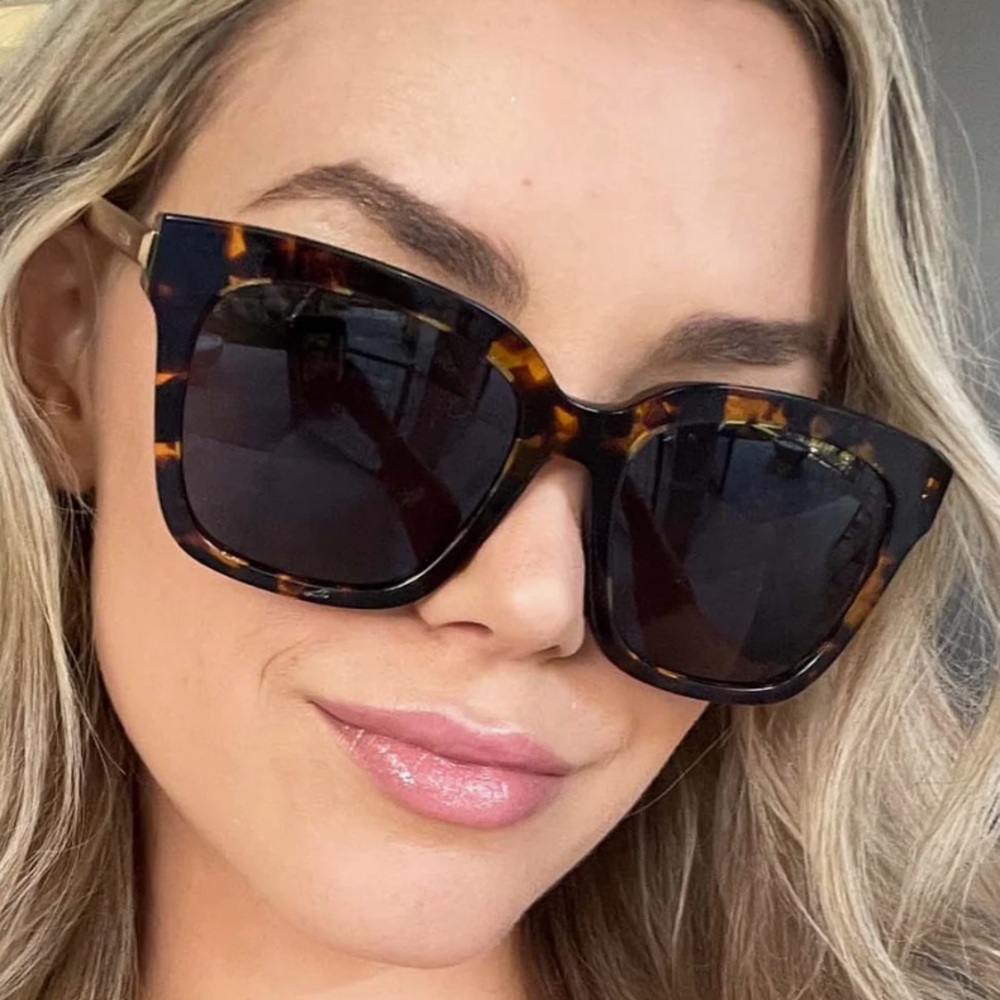 Diff Bella Tortoiseshell Square Frame Women's Sunglasses